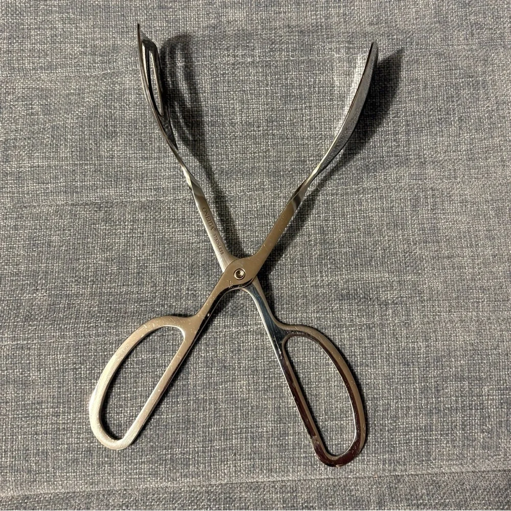 Oneida Silver Kitchen Tongs